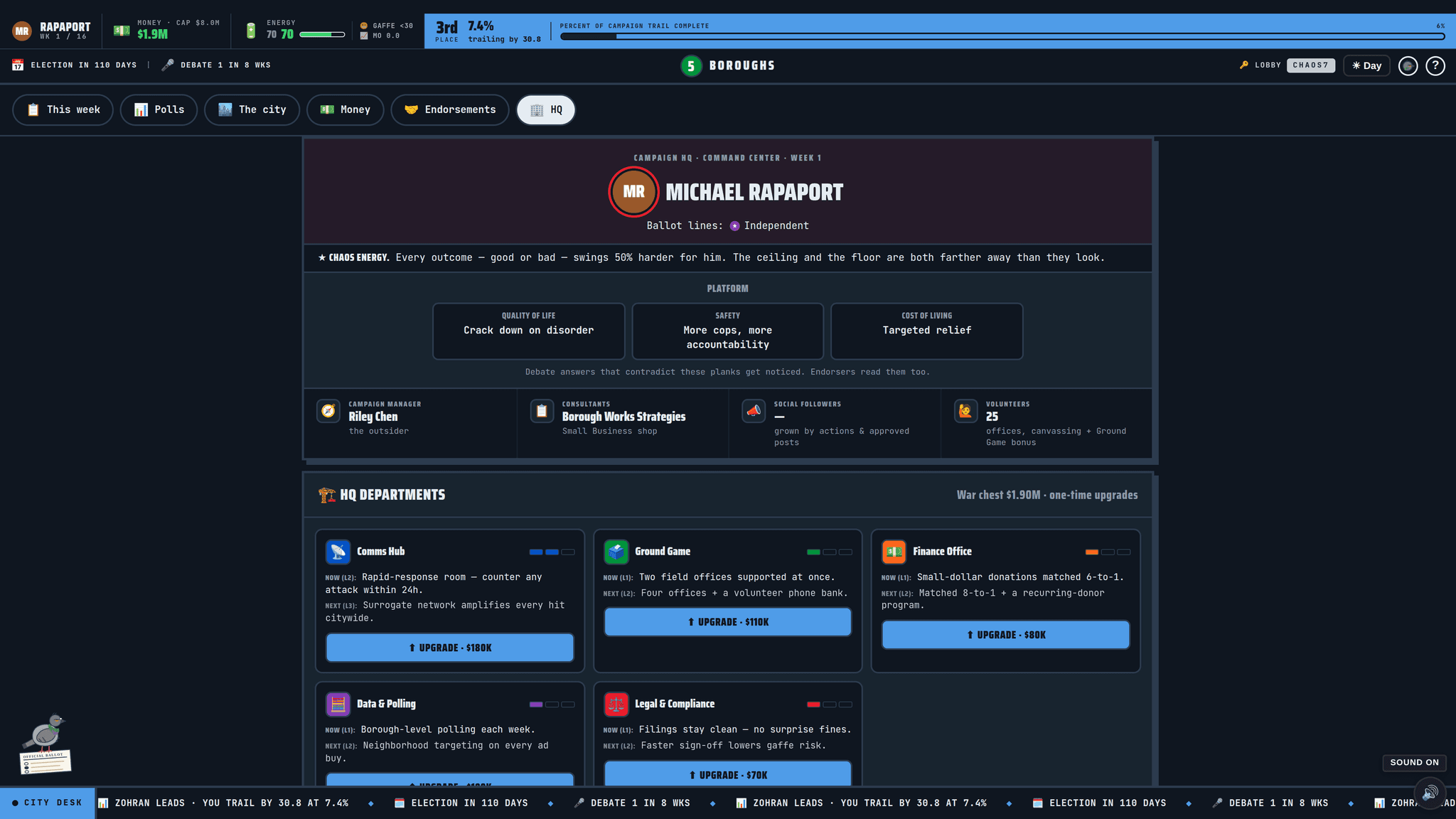 Campaign HQ — Command Center