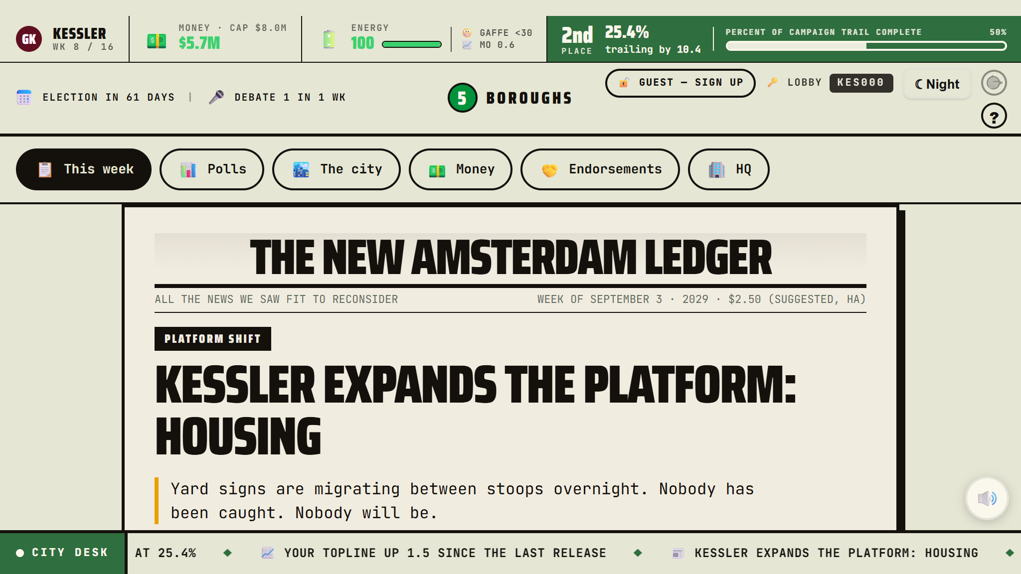 The New Amsterdam Ledger