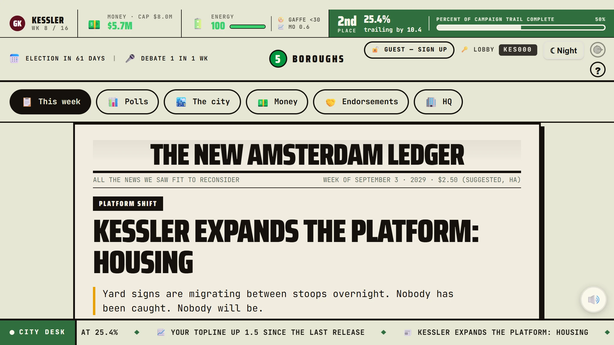 The New Amsterdam Ledger